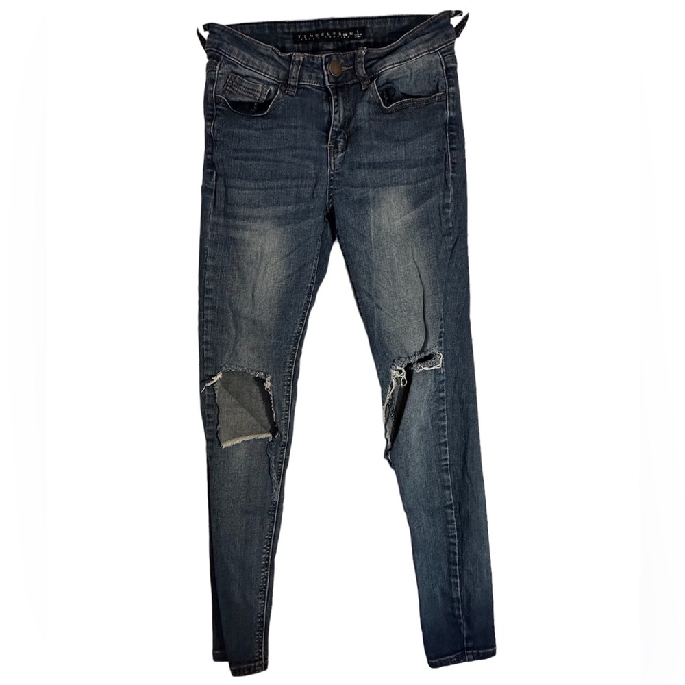 Tinseltown couture ripped blue jeans size 1